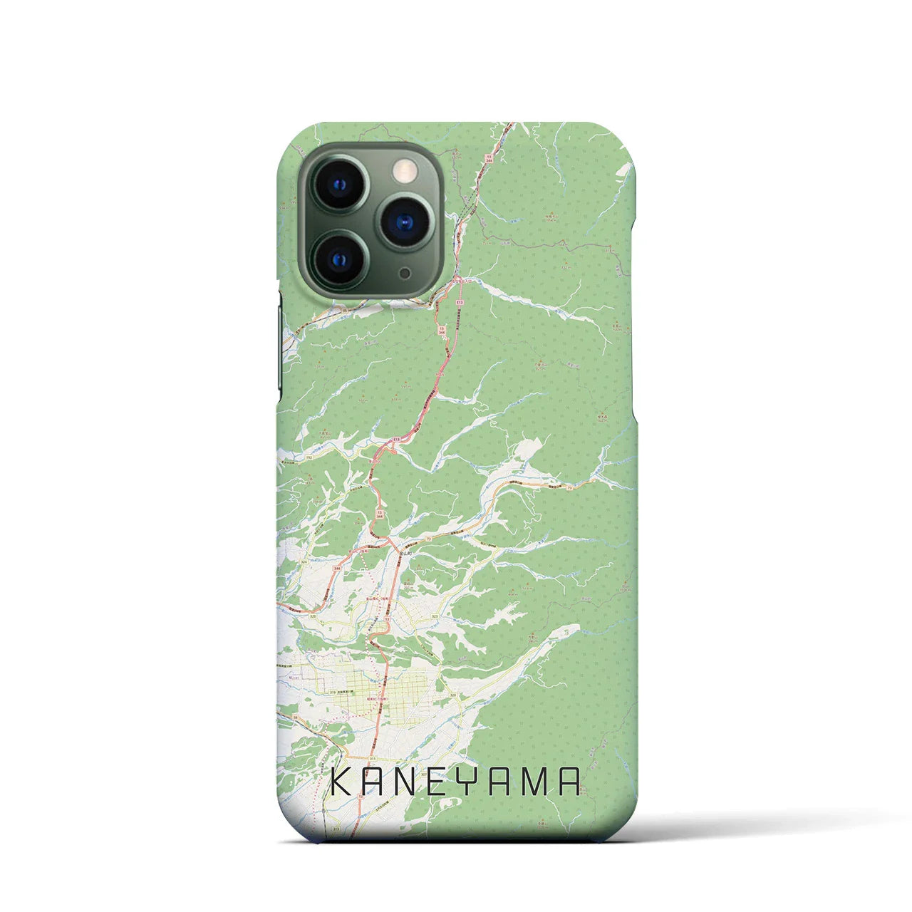 【金山(山形県)】地図柄iPhoneケース(バックカバータイプ)