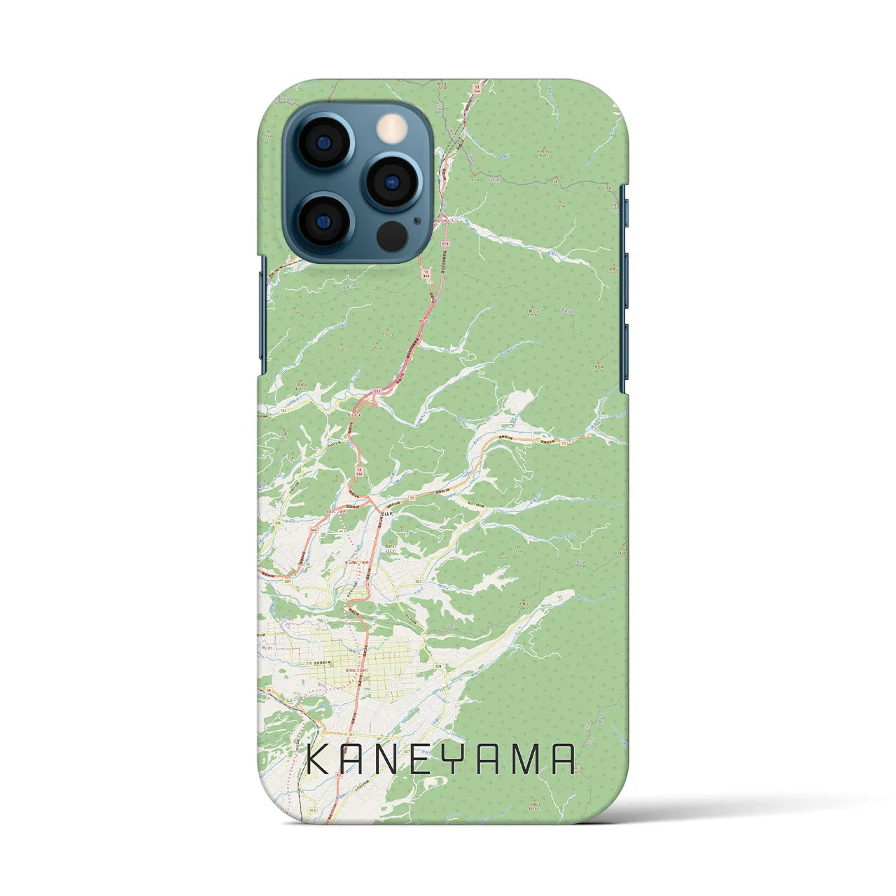 【金山(山形県)】地図柄iPhoneケース(バックカバータイプ)