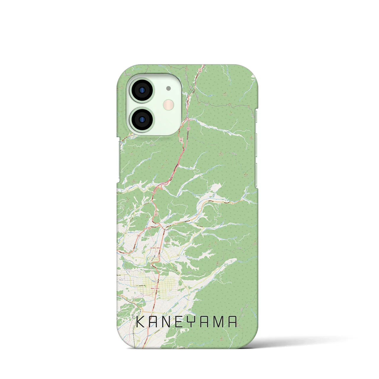 【金山(山形県)】地図柄iPhoneケース(バックカバータイプ)