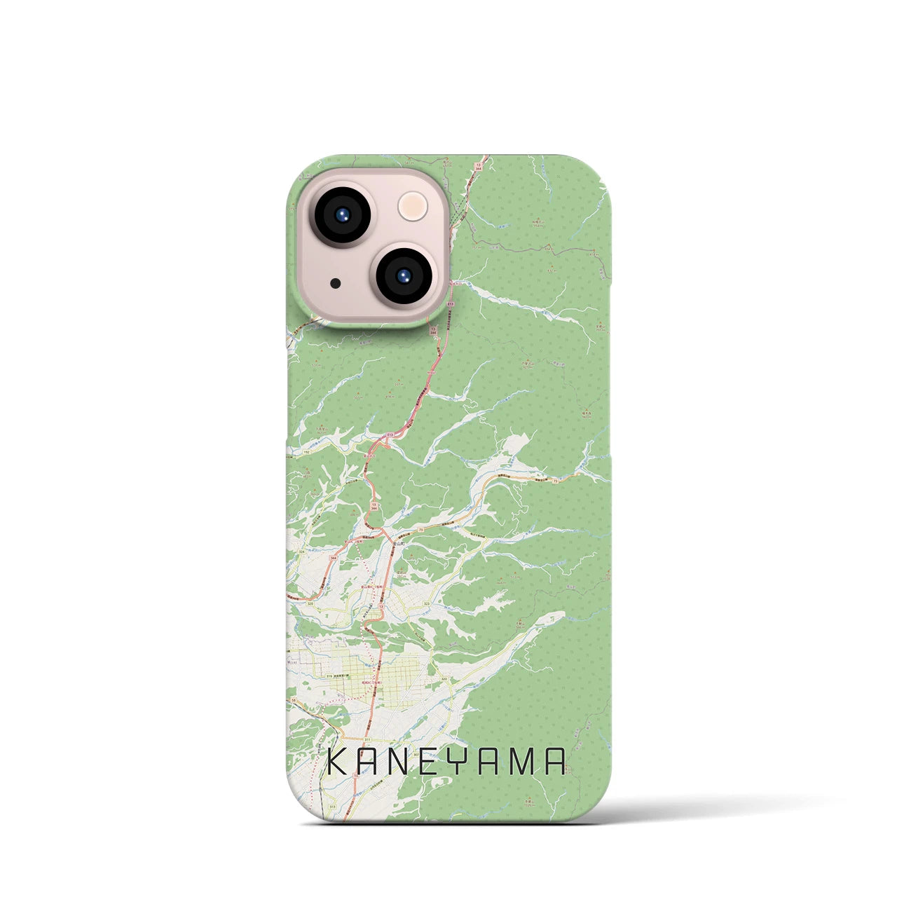 【金山(山形県)】地図柄iPhoneケース(バックカバータイプ)