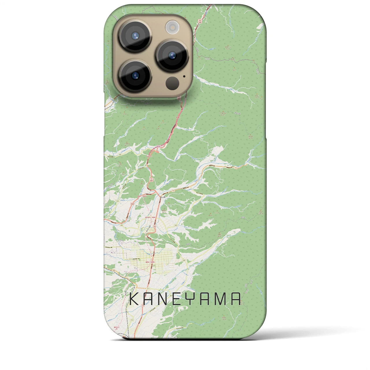 【金山(山形県)】地図柄iPhoneケース(バックカバータイプ)