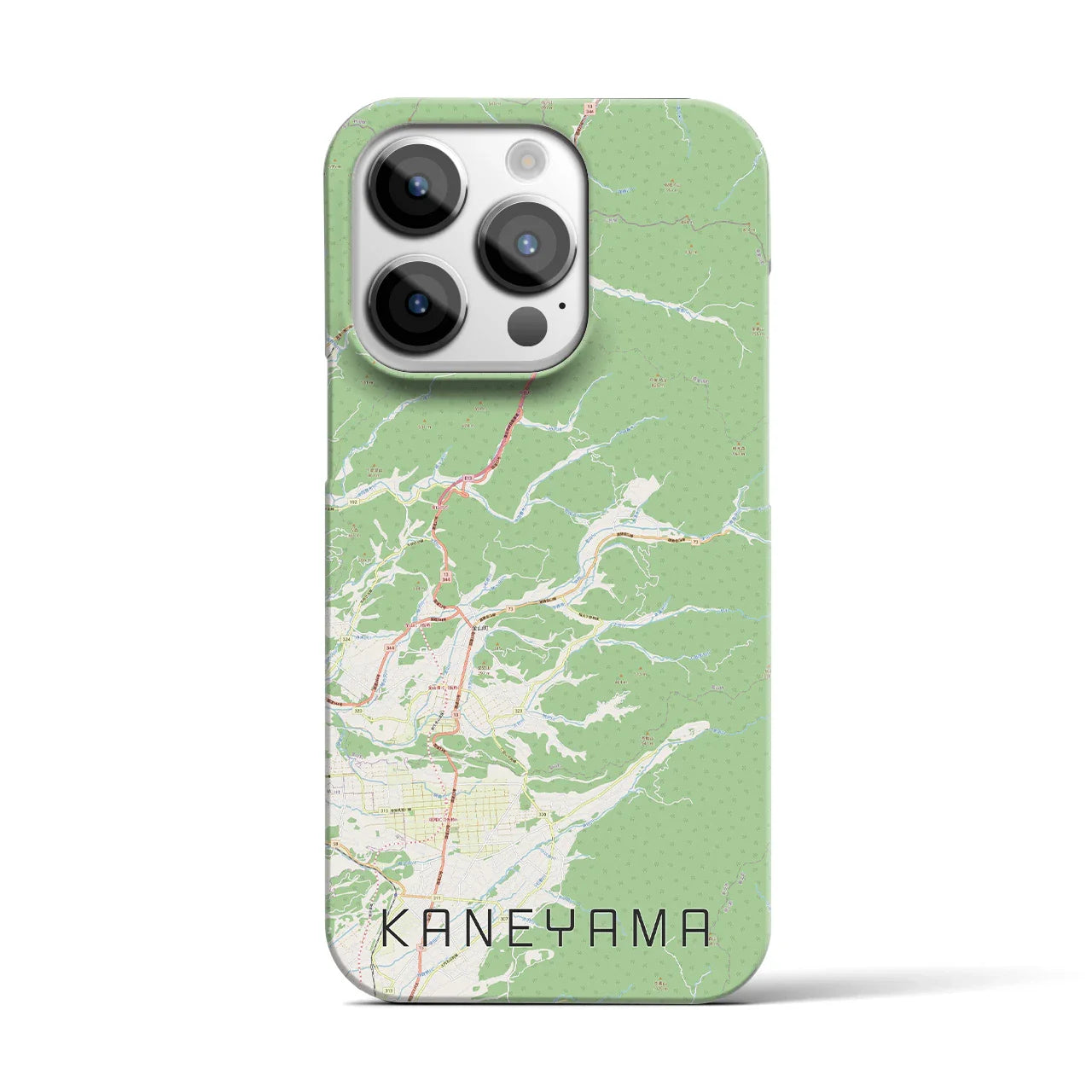 【金山(山形県)】地図柄iPhoneケース(バックカバータイプ)