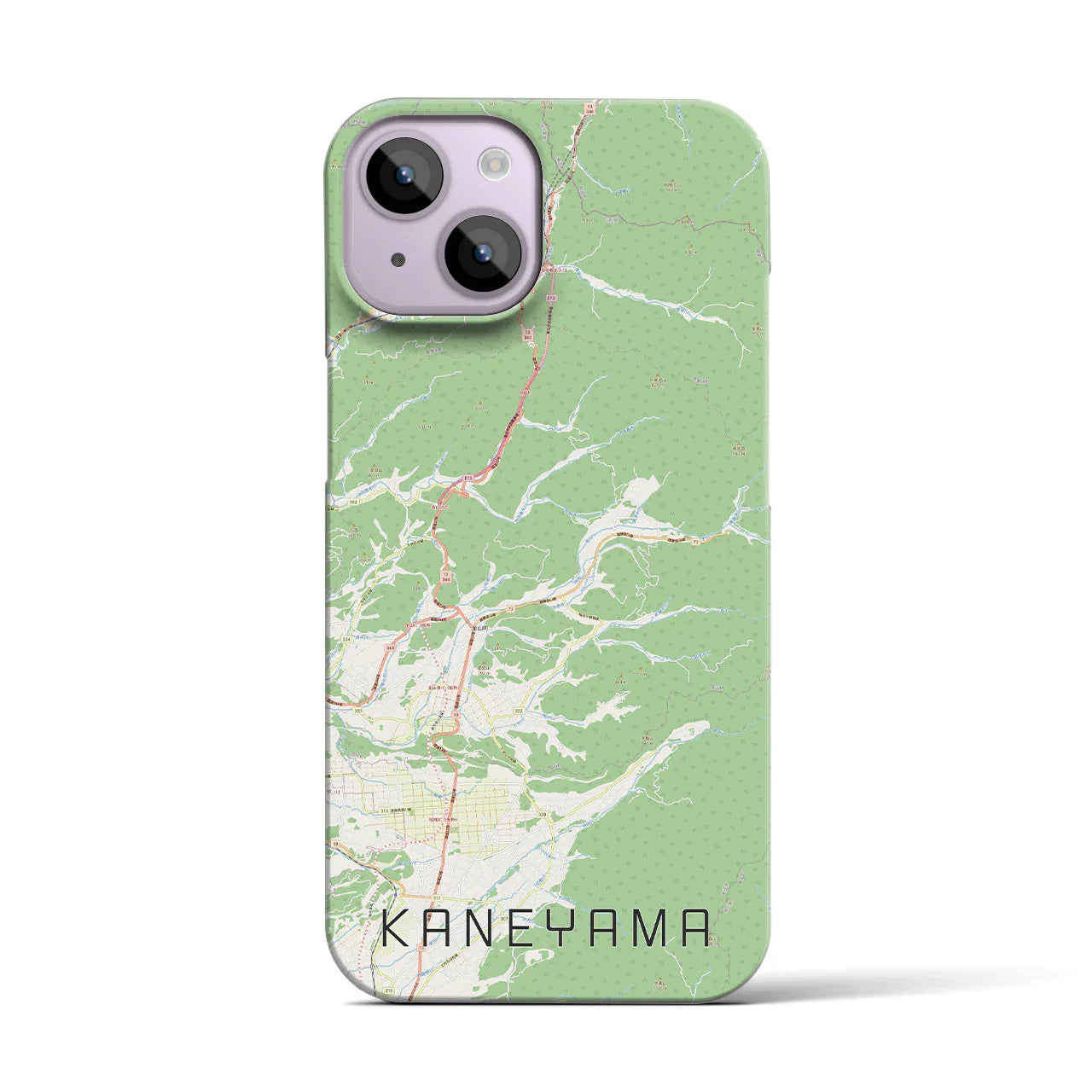 【金山(山形県)】地図柄iPhoneケース(バックカバータイプ)