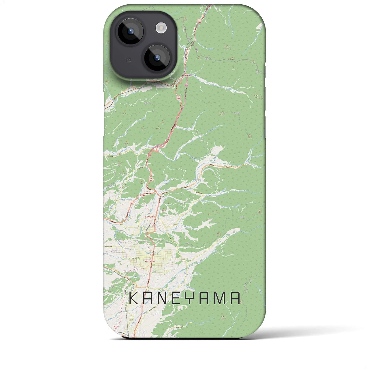 【金山(山形県)】地図柄iPhoneケース(バックカバータイプ)