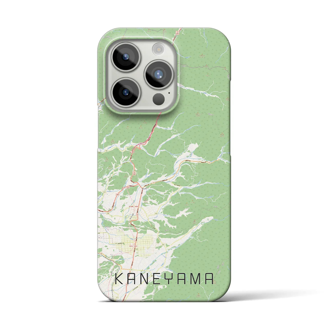 【金山(山形県)】地図柄iPhoneケース(バックカバータイプ)