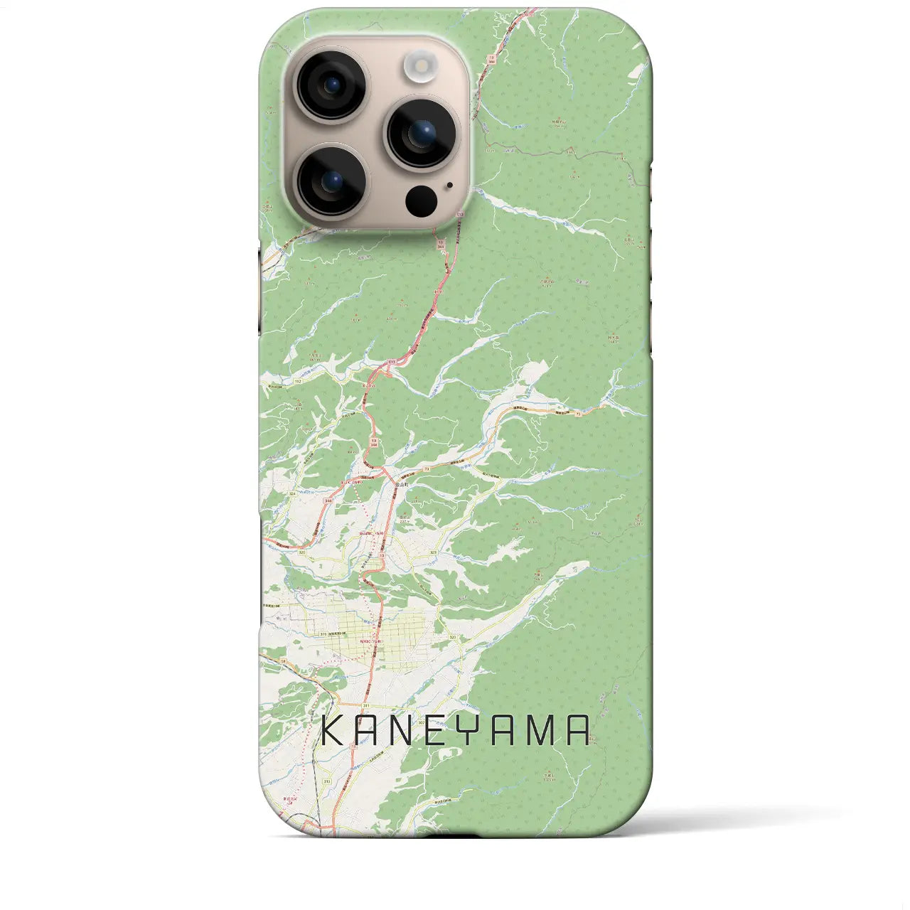 【金山(山形県)】地図柄iPhoneケース(バックカバータイプ)
