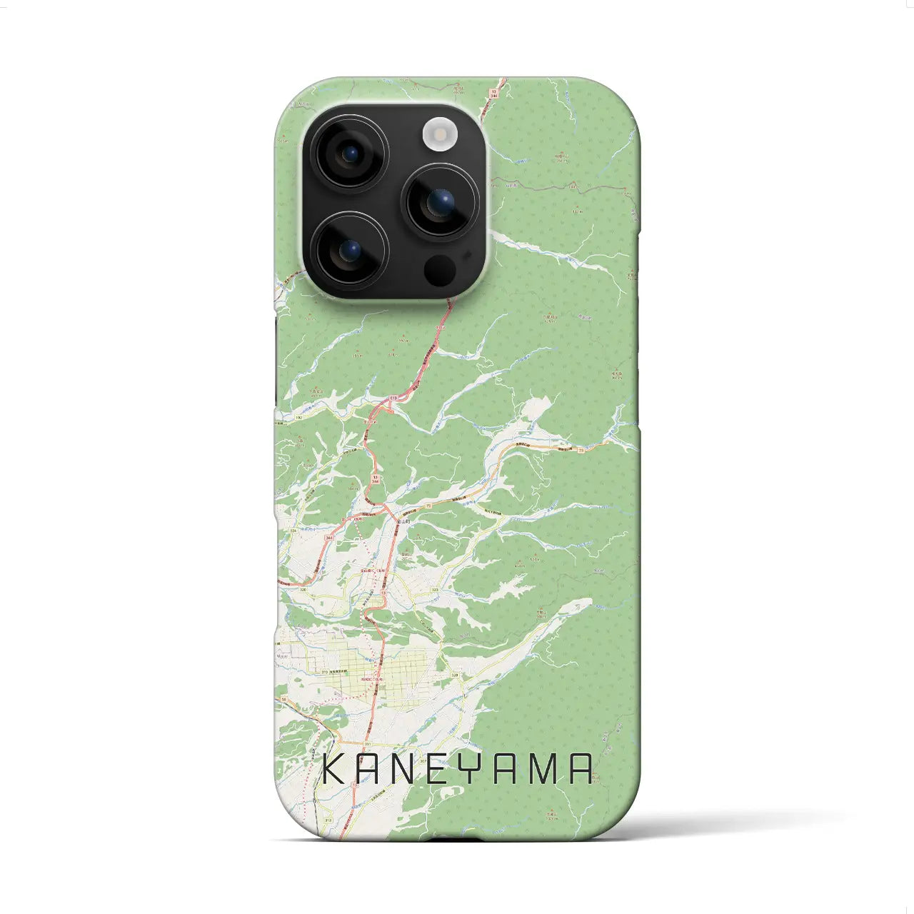 【金山(山形県)】地図柄iPhoneケース(バックカバータイプ)