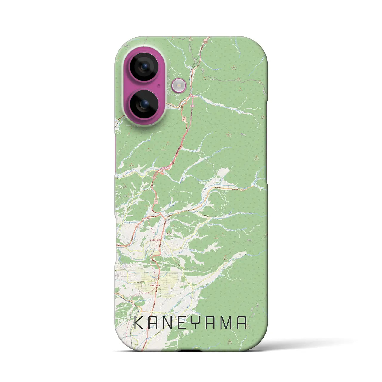 【金山(山形県)】地図柄iPhoneケース(バックカバータイプ)