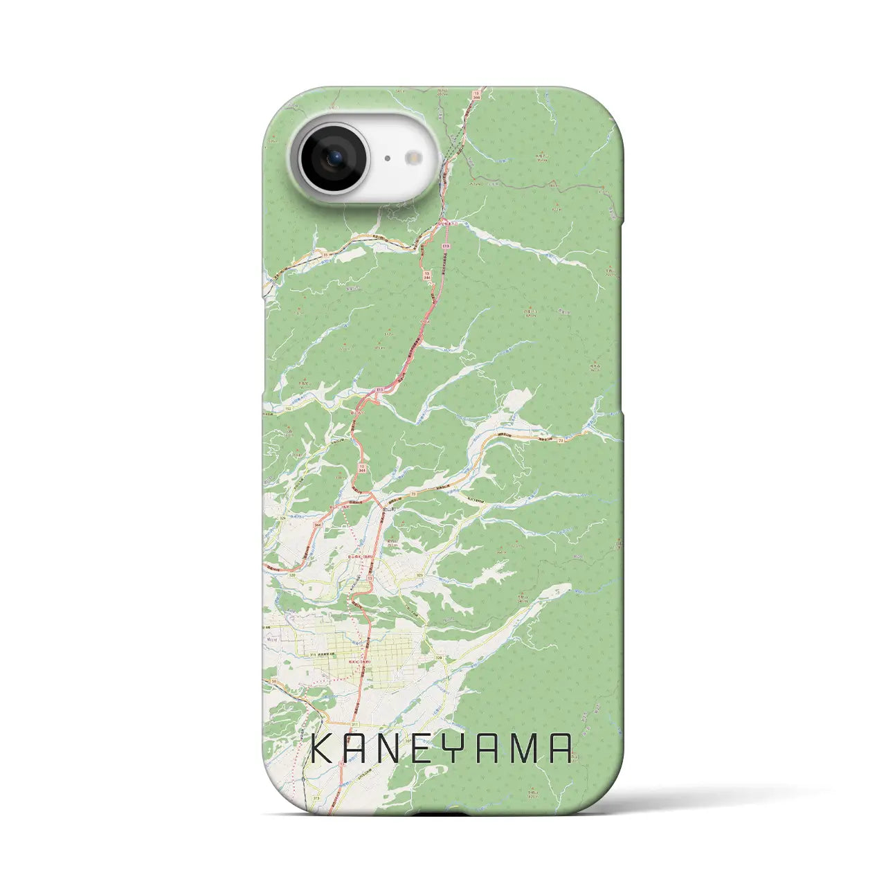 【金山(山形県)】地図柄iPhoneケース(バックカバータイプ)