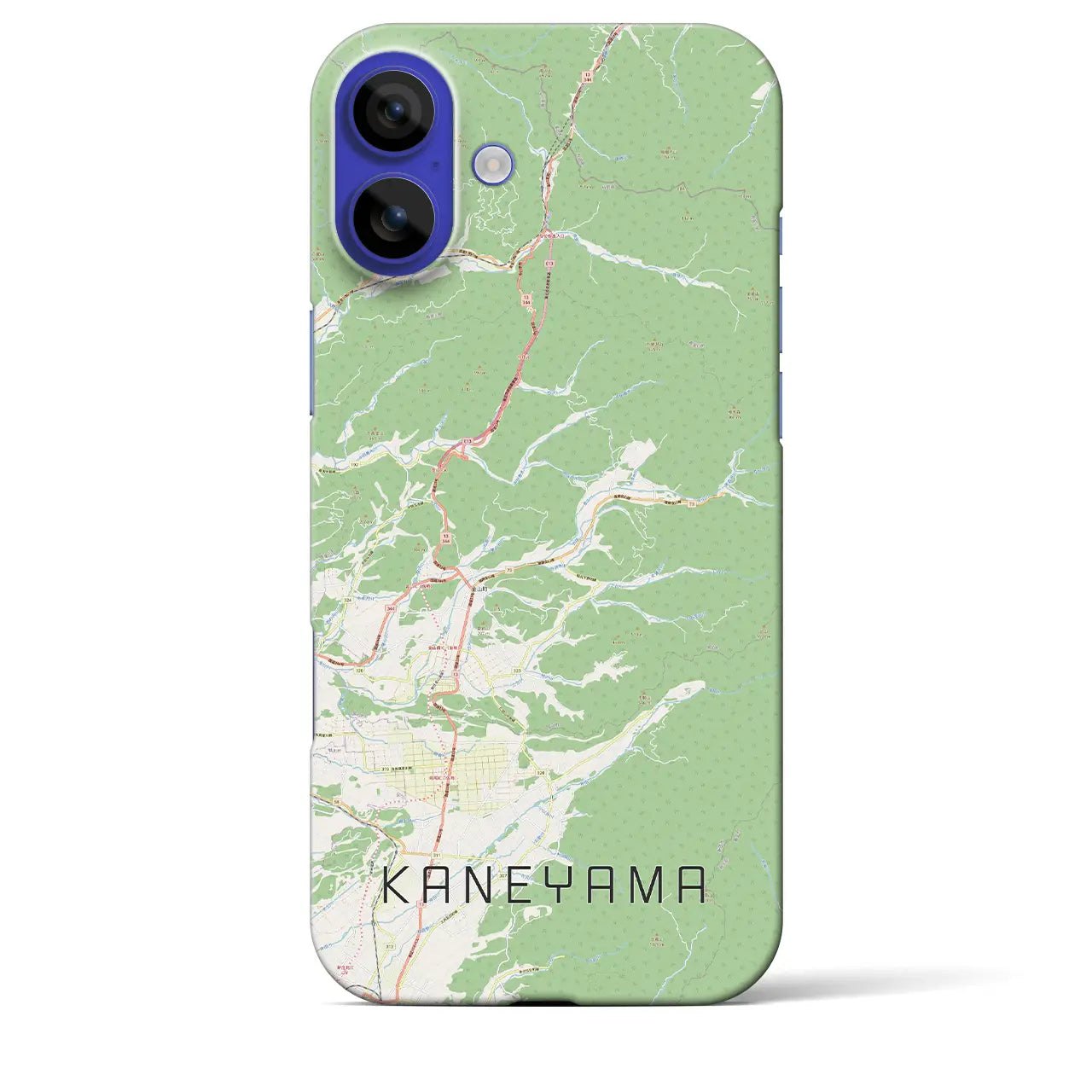 【金山(山形県)】地図柄iPhoneケース(バックカバータイプ)ナチュラル・iPhone 16 Pro Max 用