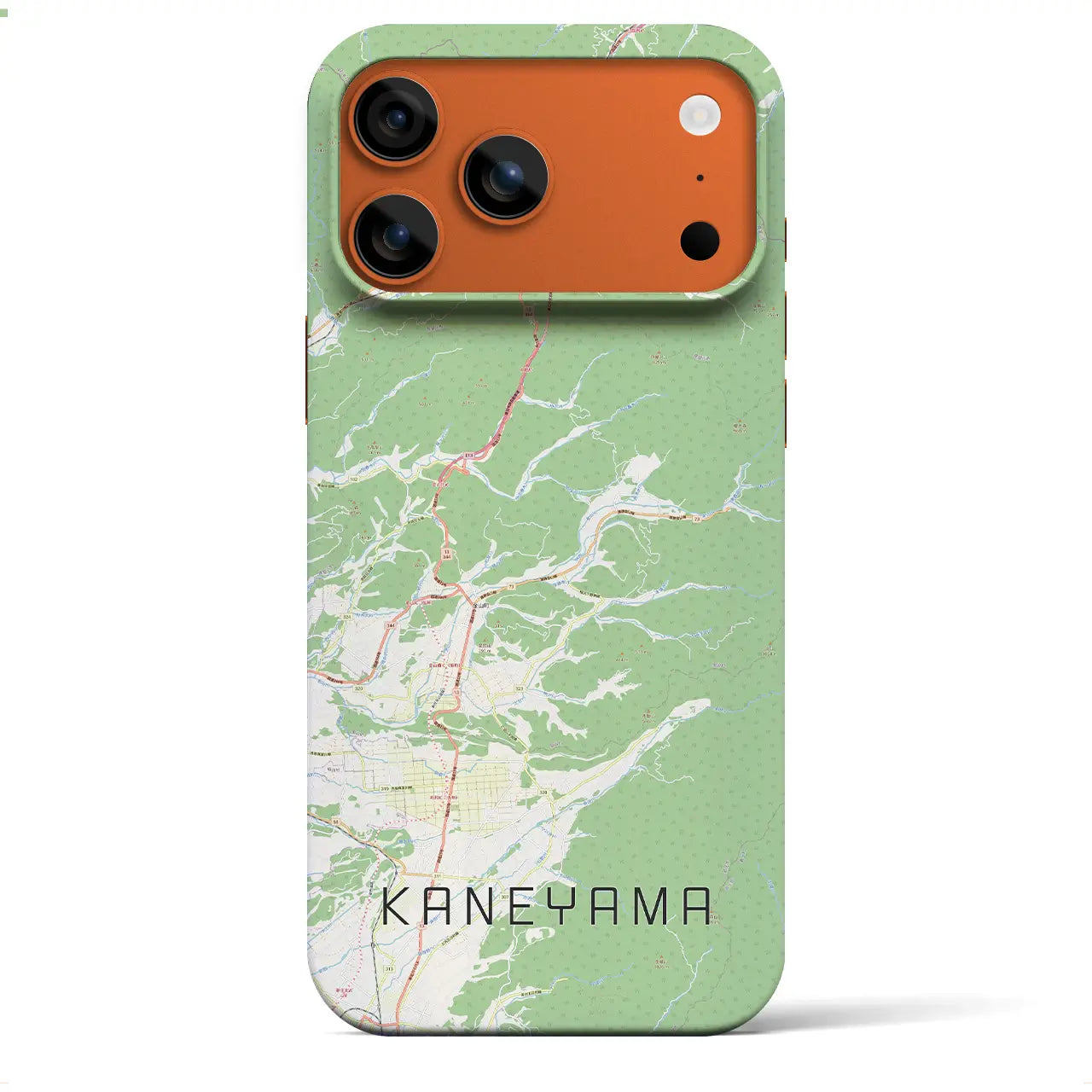 【金山(山形県)】地図柄iPhoneケース(バックカバータイプ)