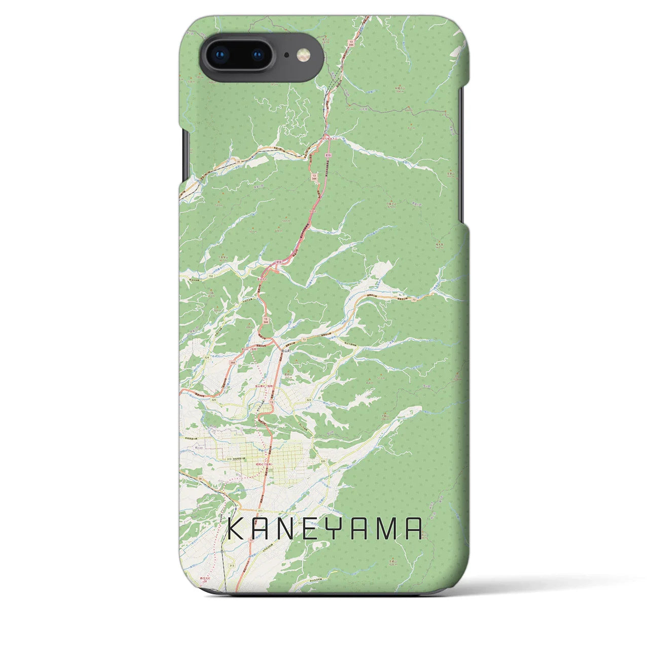 【金山(山形県)】地図柄iPhoneケース(バックカバータイプ)