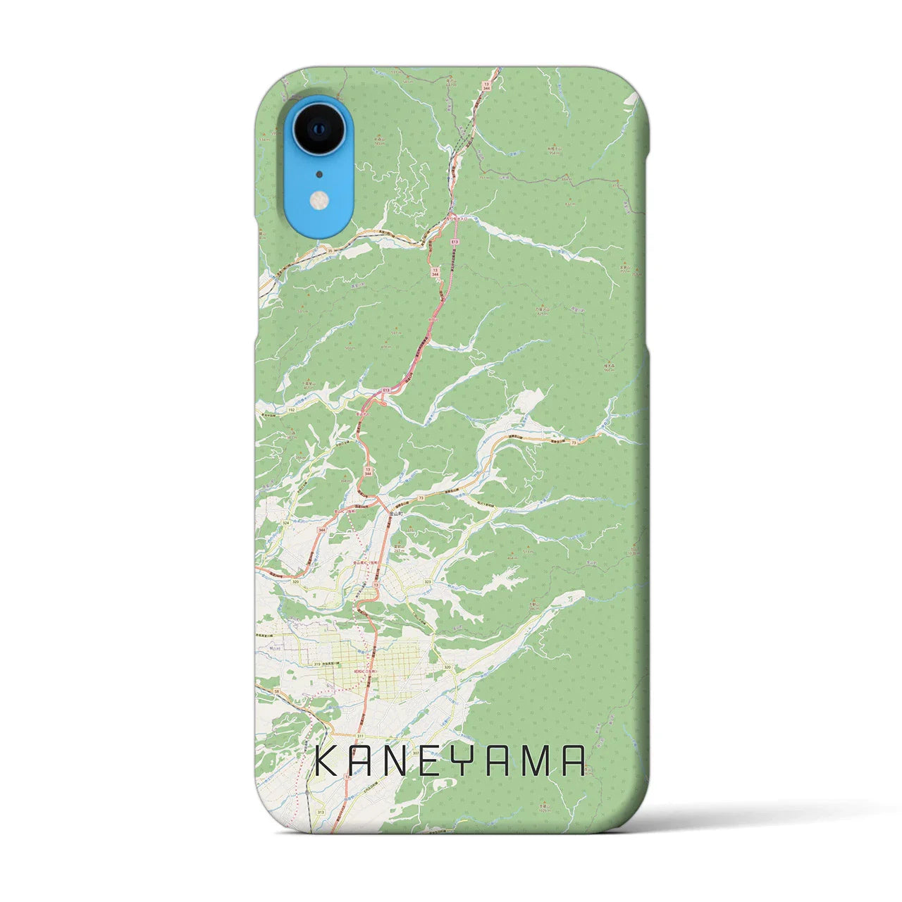【金山(山形県)】地図柄iPhoneケース(バックカバータイプ)