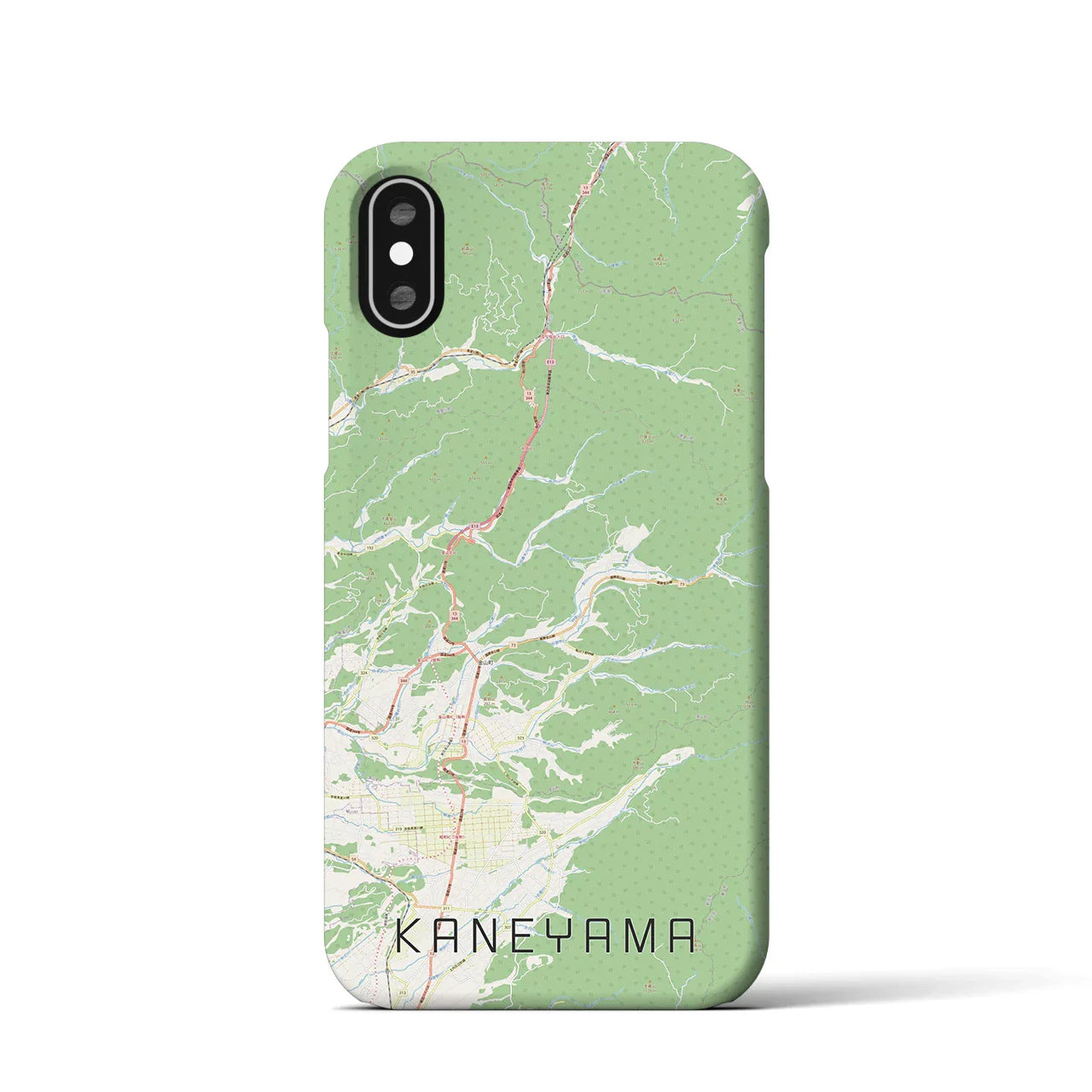 【金山(山形県)】地図柄iPhoneケース(バックカバータイプ)