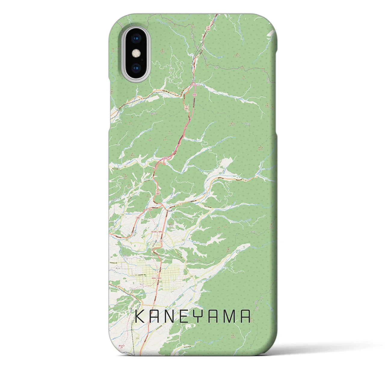 【金山(山形県)】地図柄iPhoneケース(バックカバータイプ)