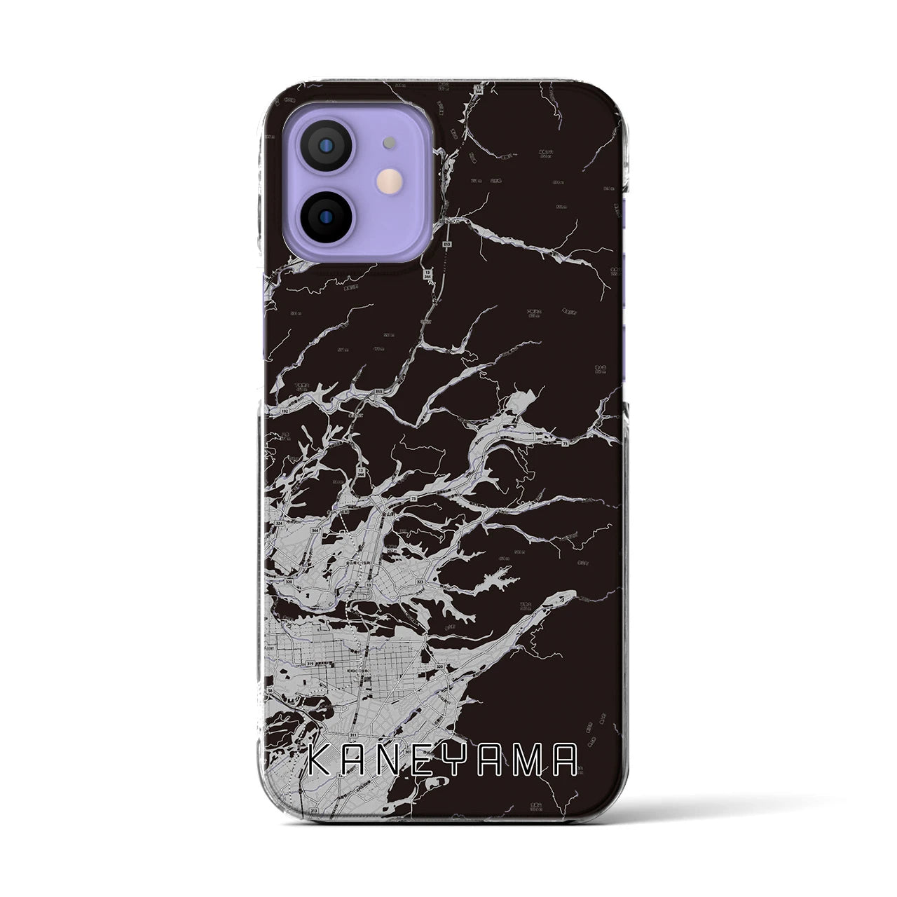 【金山(山形県)】地図柄iPhoneケース(クリアタイプ)