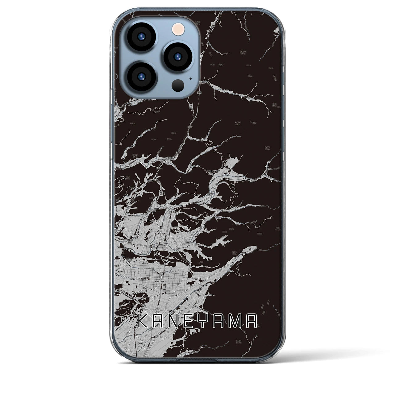 【金山(山形県)】地図柄iPhoneケース(クリアタイプ)