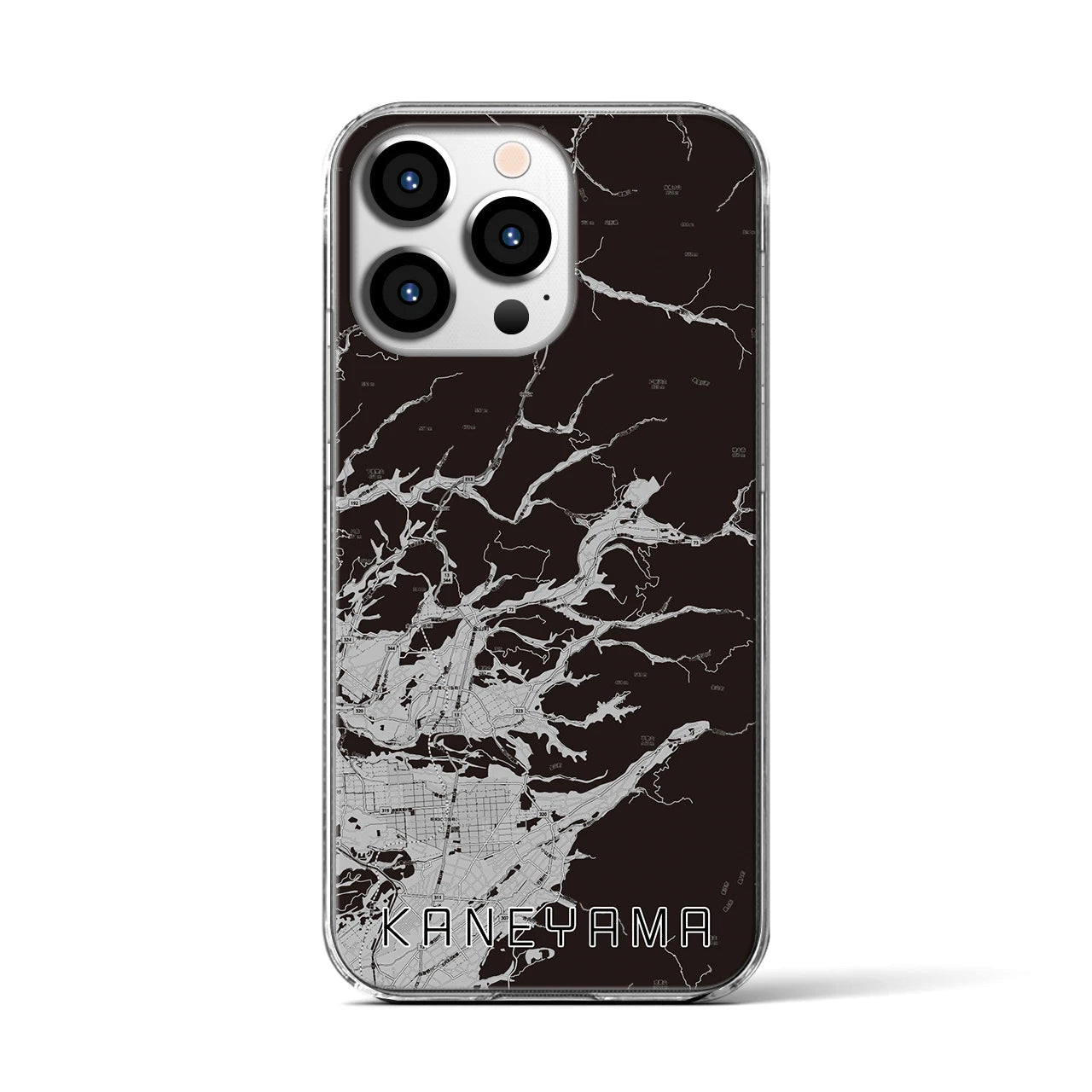 【金山(山形県)】地図柄iPhoneケース(クリアタイプ)