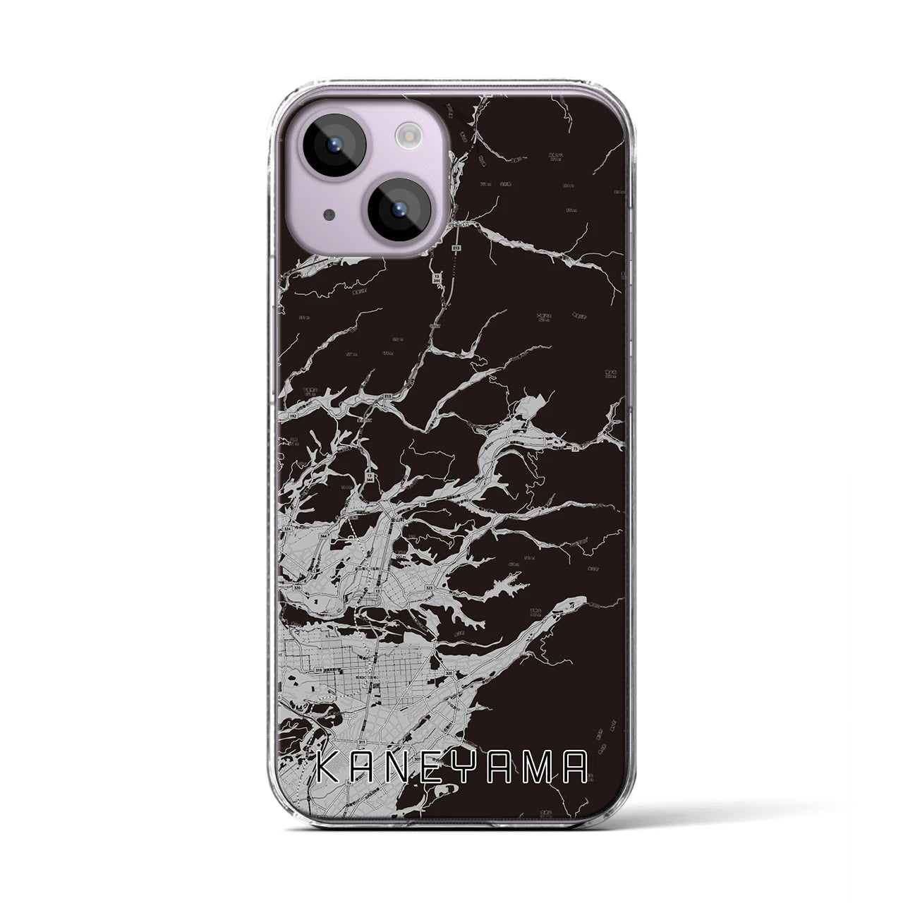 【金山(山形県)】地図柄iPhoneケース(クリアタイプ)