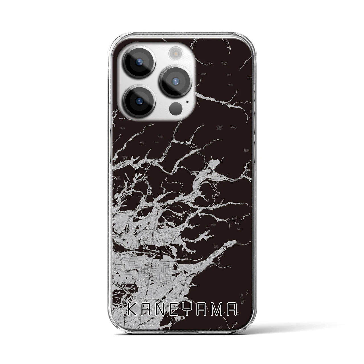 【金山(山形県)】地図柄iPhoneケース(クリアタイプ)