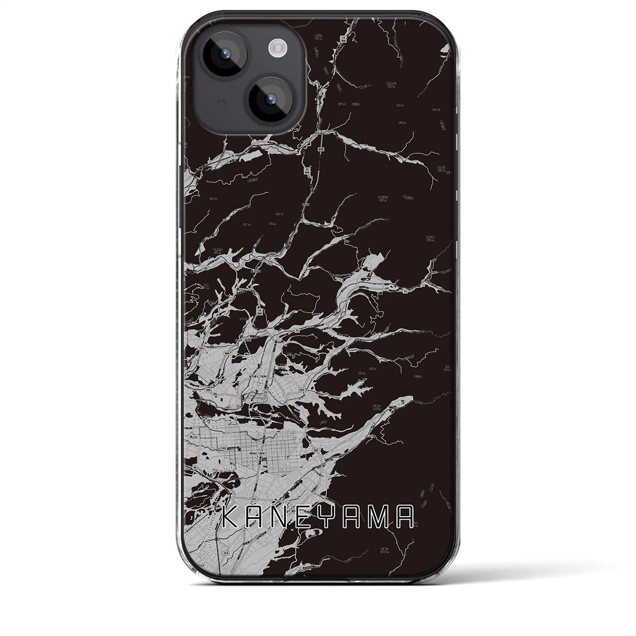 【金山(山形県)】地図柄iPhoneケース(クリアタイプ)