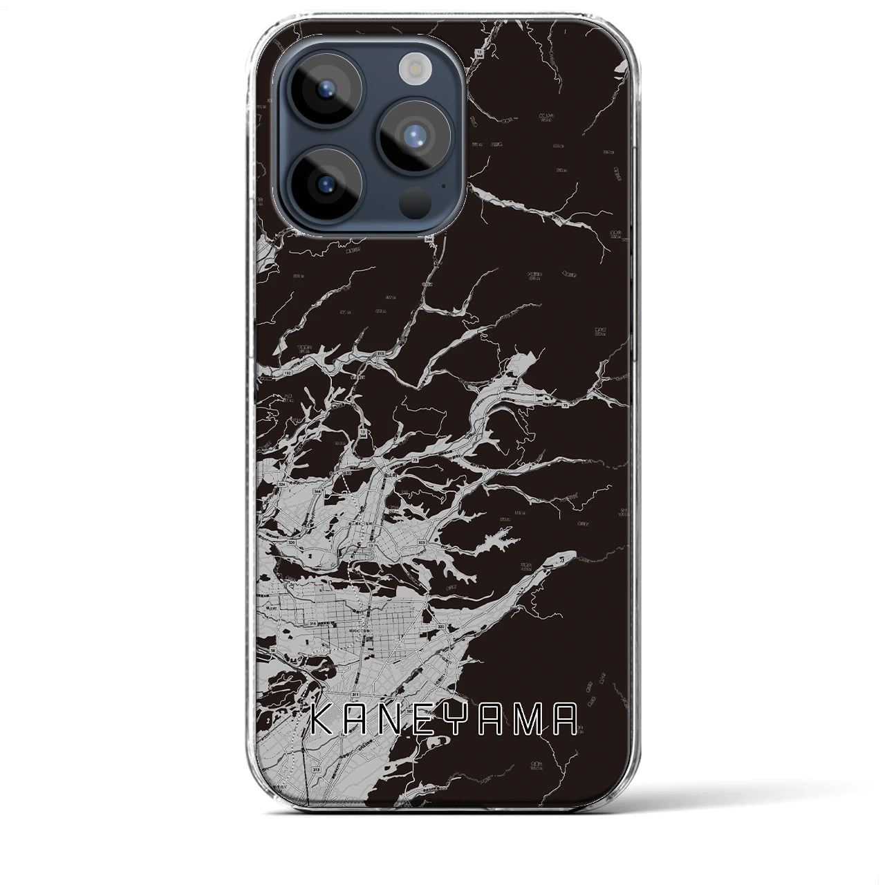 【金山(山形県)】地図柄iPhoneケース(クリアタイプ)