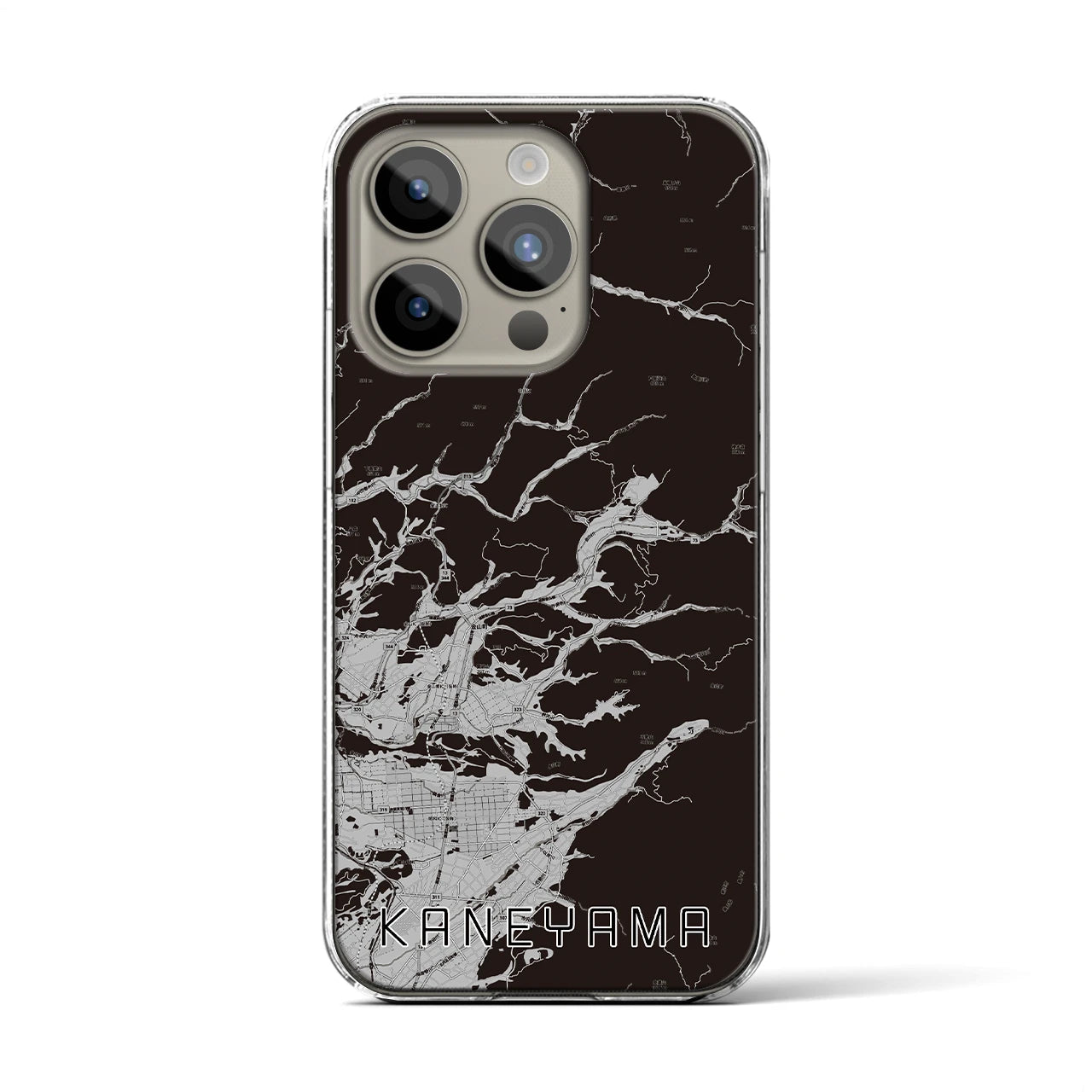 【金山(山形県)】地図柄iPhoneケース(クリアタイプ)