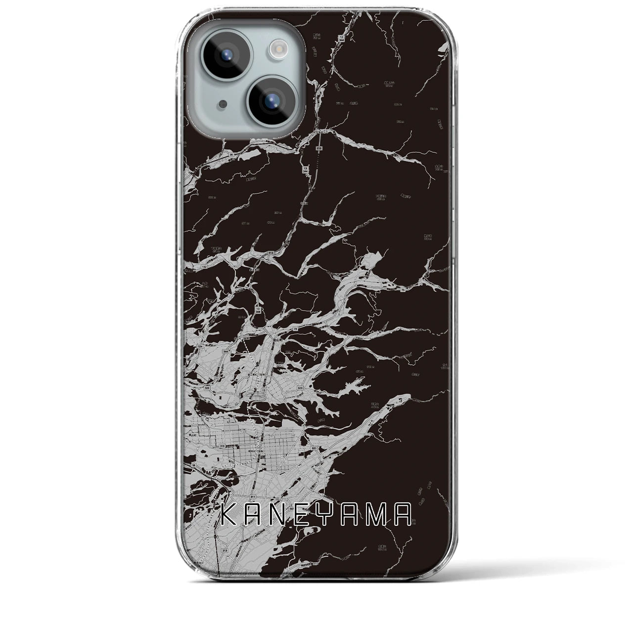 【金山(山形県)】地図柄iPhoneケース(クリアタイプ)