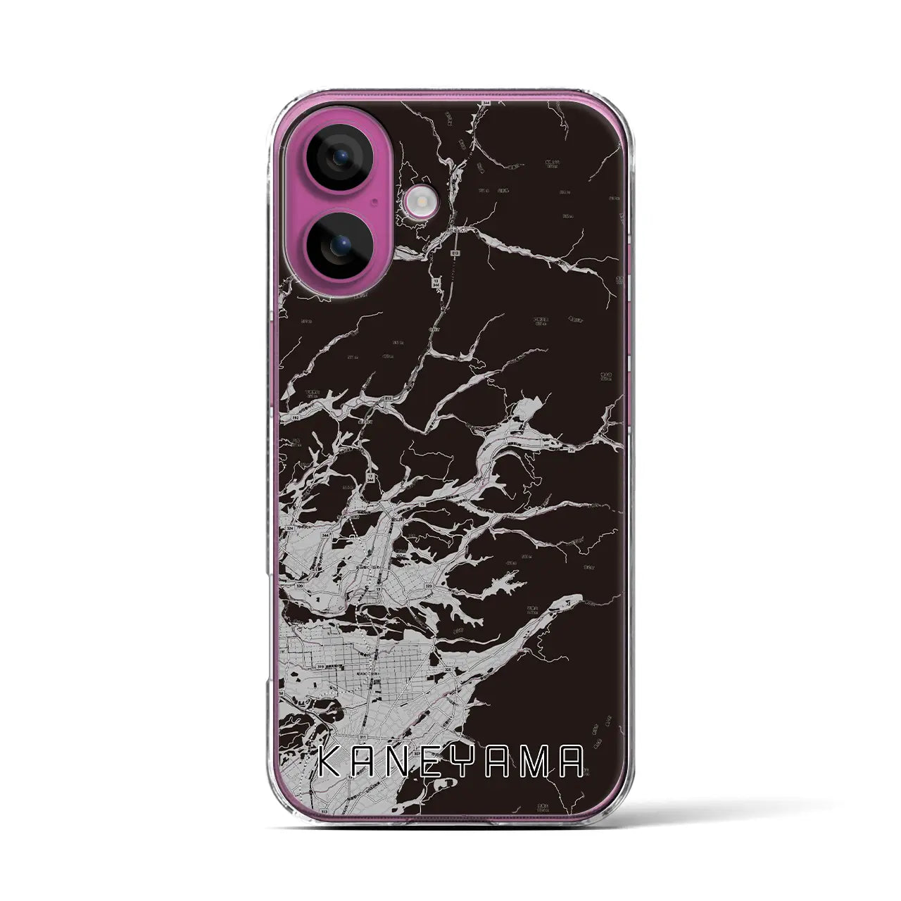 【金山(山形県)】地図柄iPhoneケース(クリアタイプ)