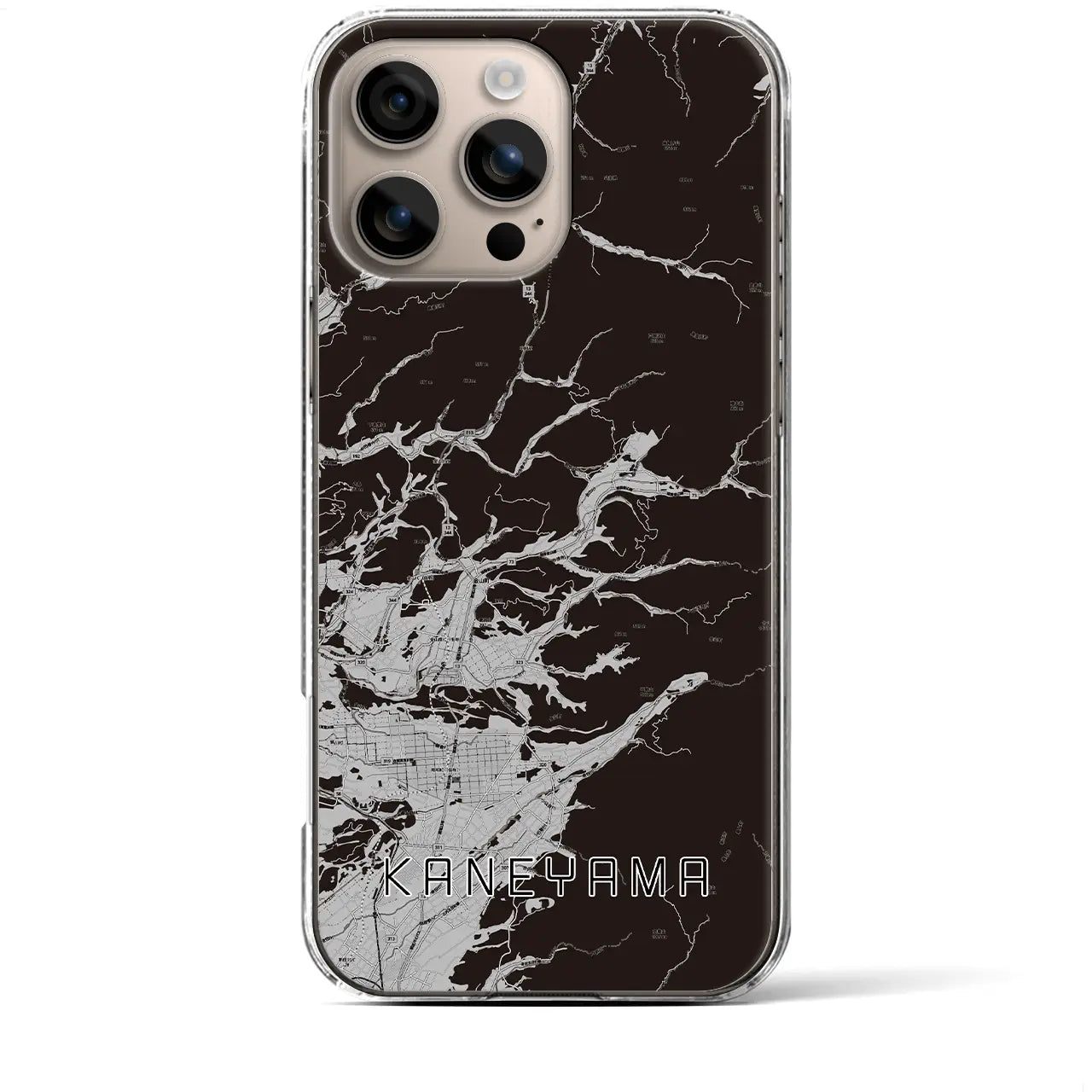 【金山(山形県)】地図柄iPhoneケース(クリアタイプ)