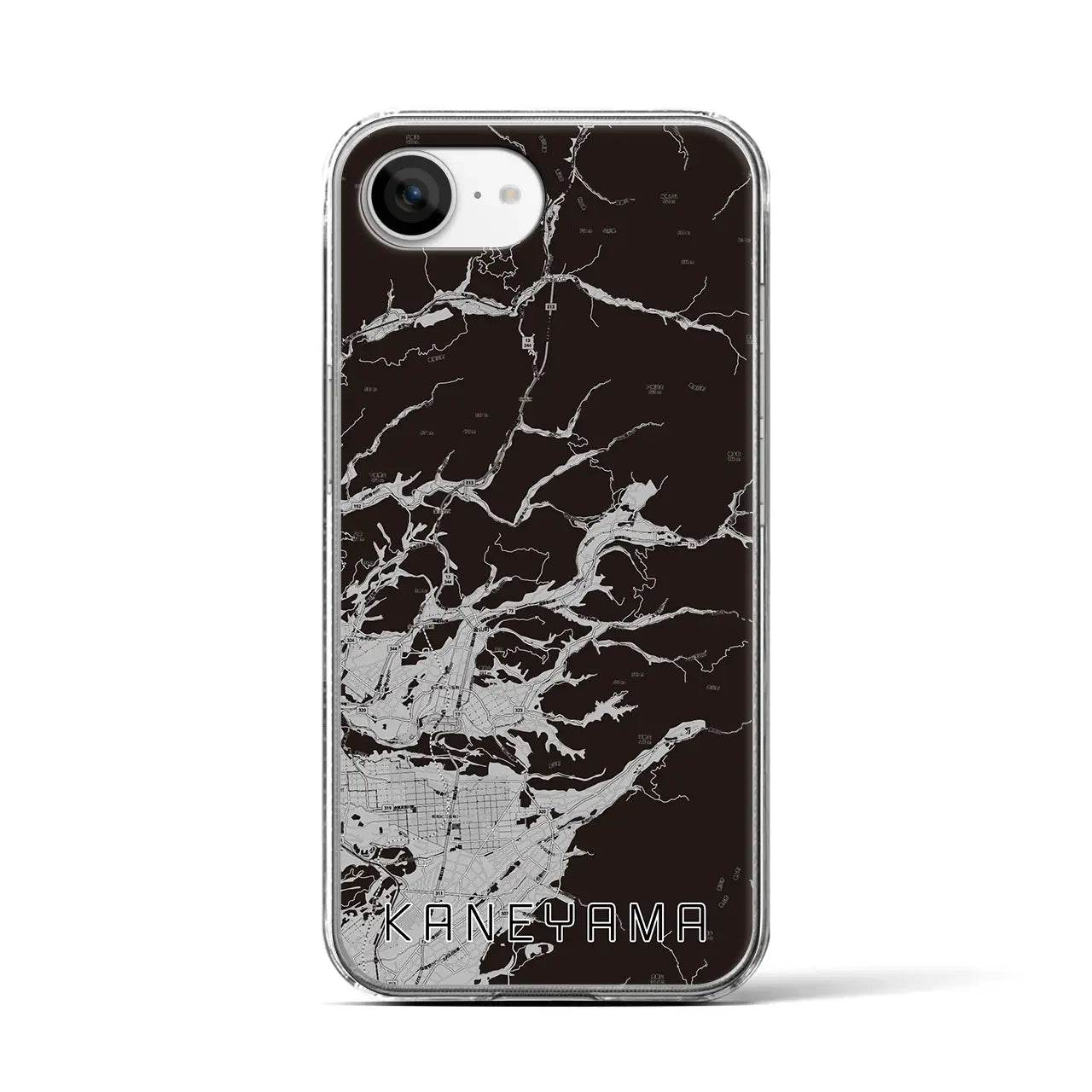 【金山(山形県)】地図柄iPhoneケース(クリアタイプ)
