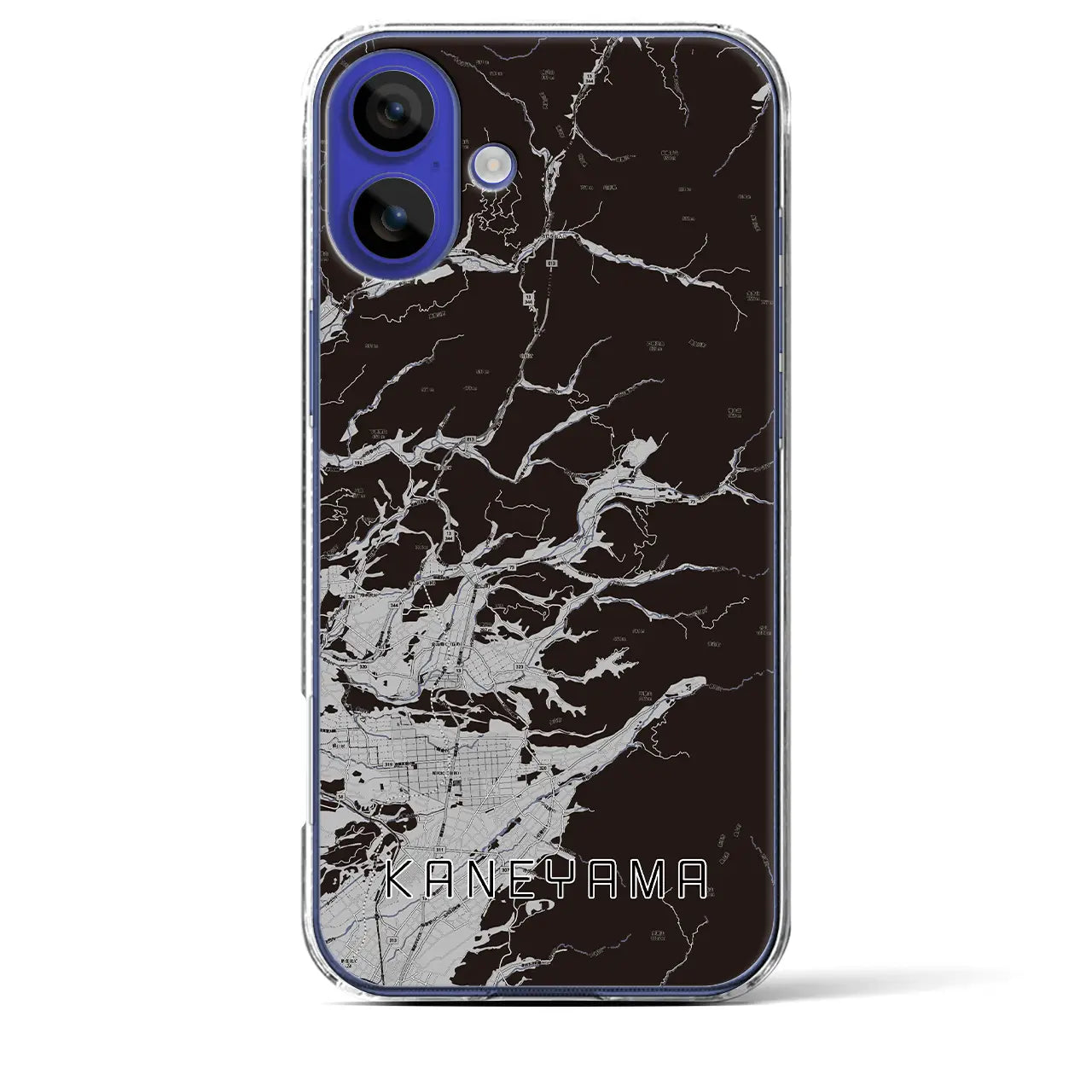 【金山(山形県)】地図柄iPhoneケース(クリアタイプ)