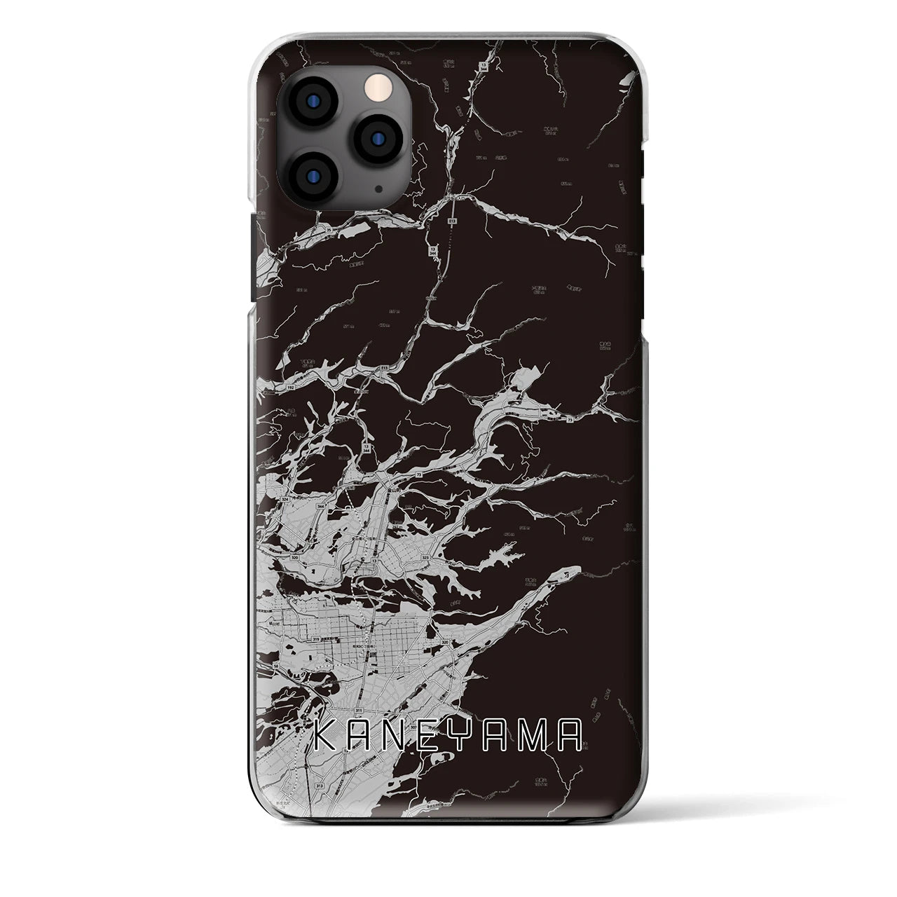 【金山(山形県)】地図柄iPhoneケース(クリアタイプ)