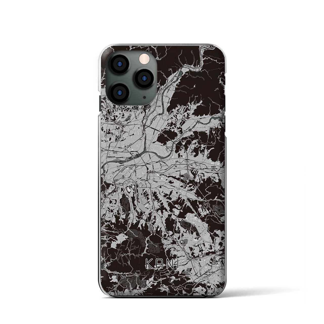 【可児(岐阜県)】地図柄iPhoneケース(クリアタイプ)