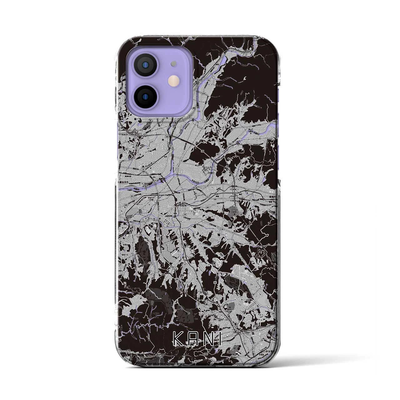 【可児(岐阜県)】地図柄iPhoneケース(クリアタイプ)