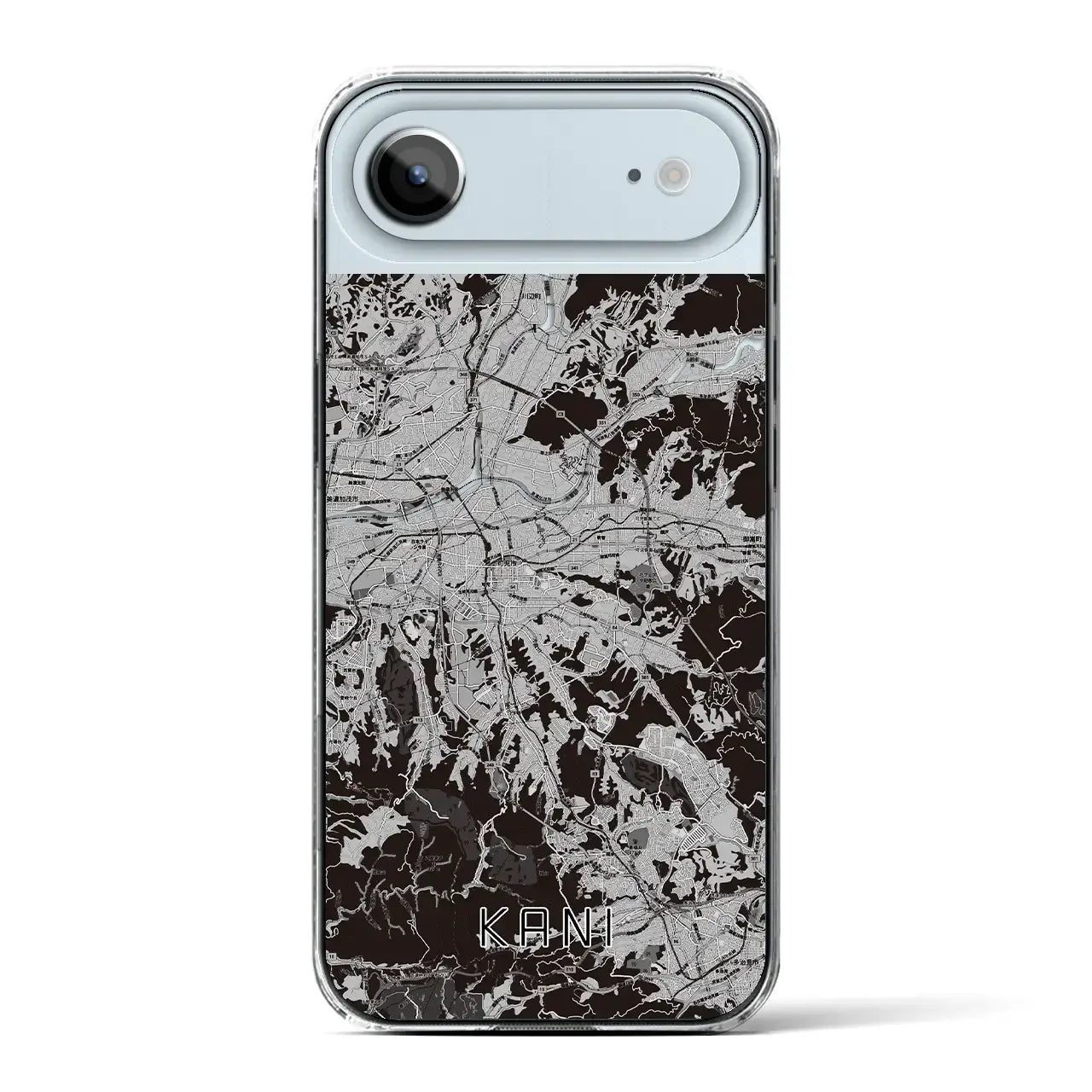 【可児(岐阜県)】地図柄iPhoneケース(クリアタイプ)