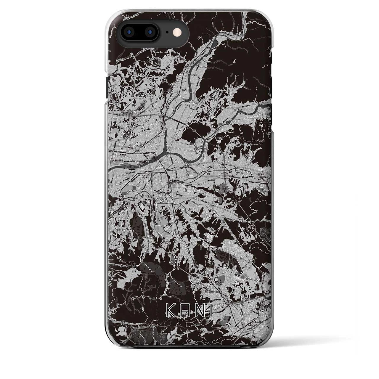 【可児(岐阜県)】地図柄iPhoneケース(クリアタイプ)