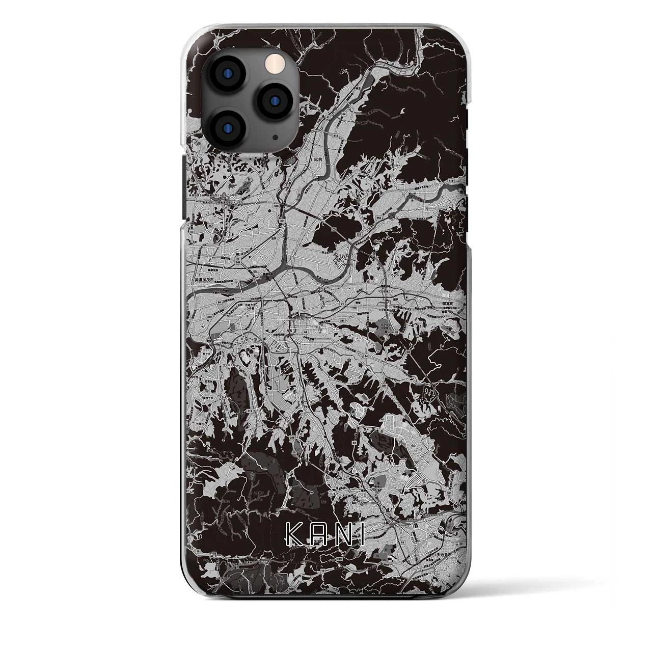 【可児(岐阜県)】地図柄iPhoneケース(クリアタイプ)