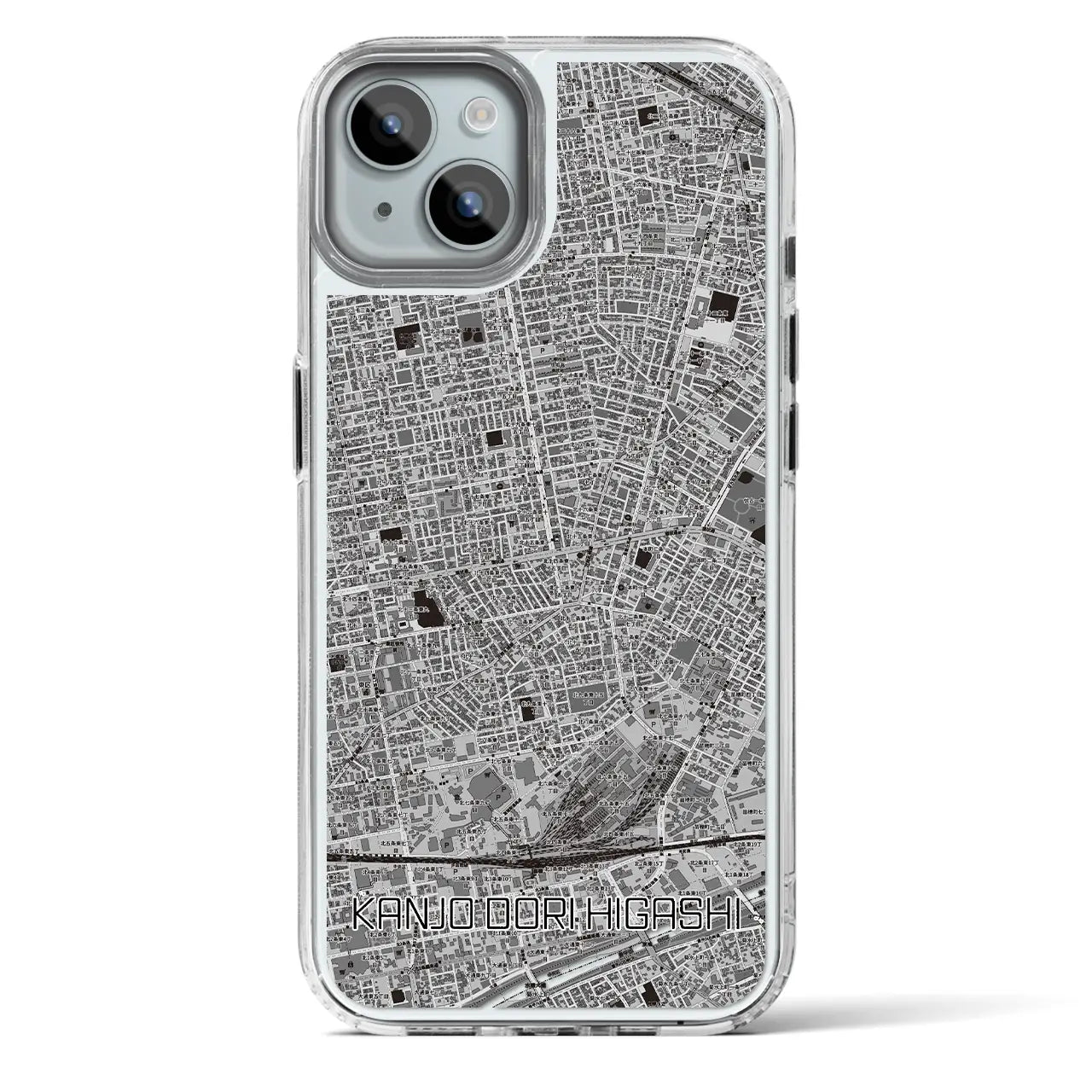 【環状通東(北海道)】地図柄iPhoneケース(MagSafeタイプ)