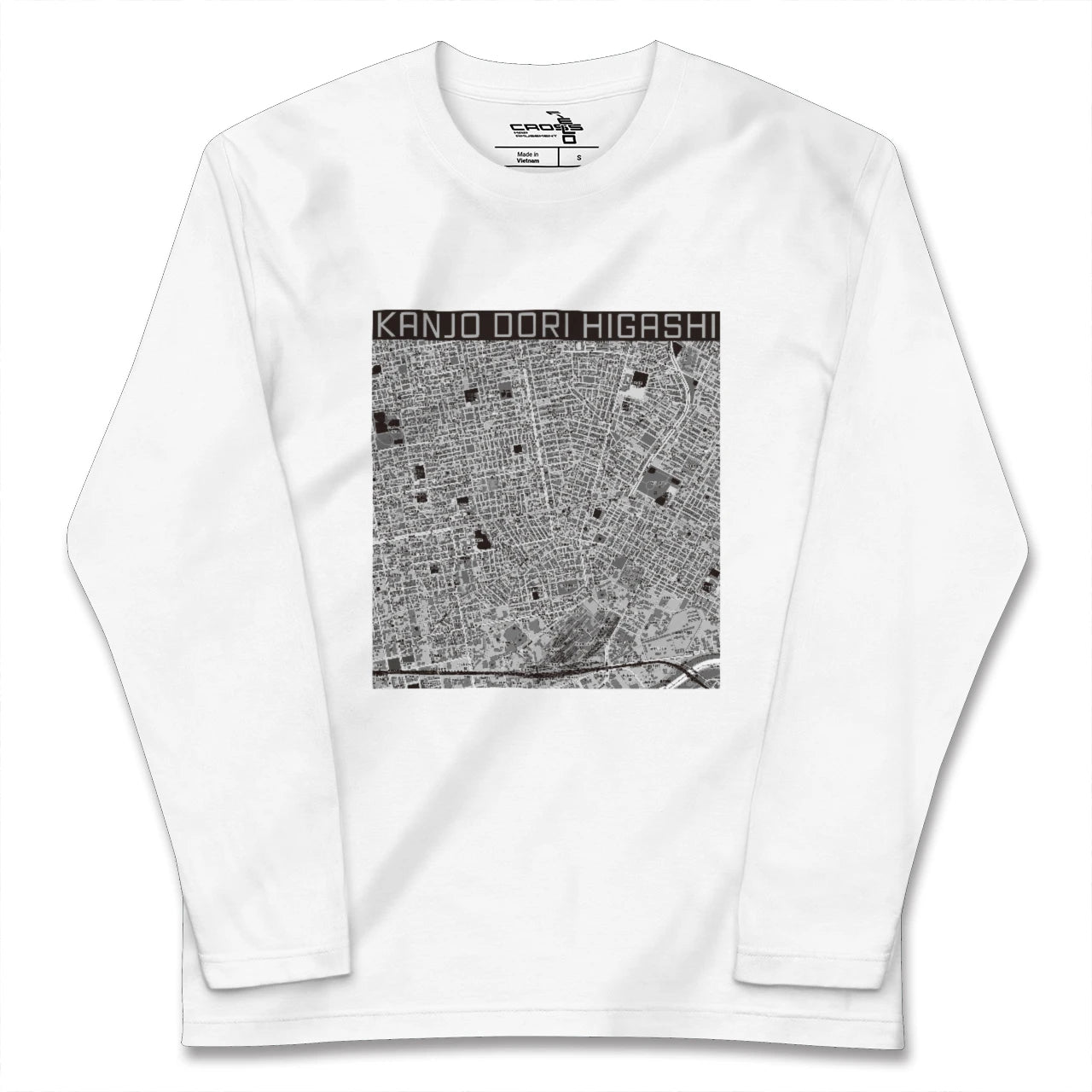 【環状通東(北海道)】地図柄ロングスリーブTシャツ