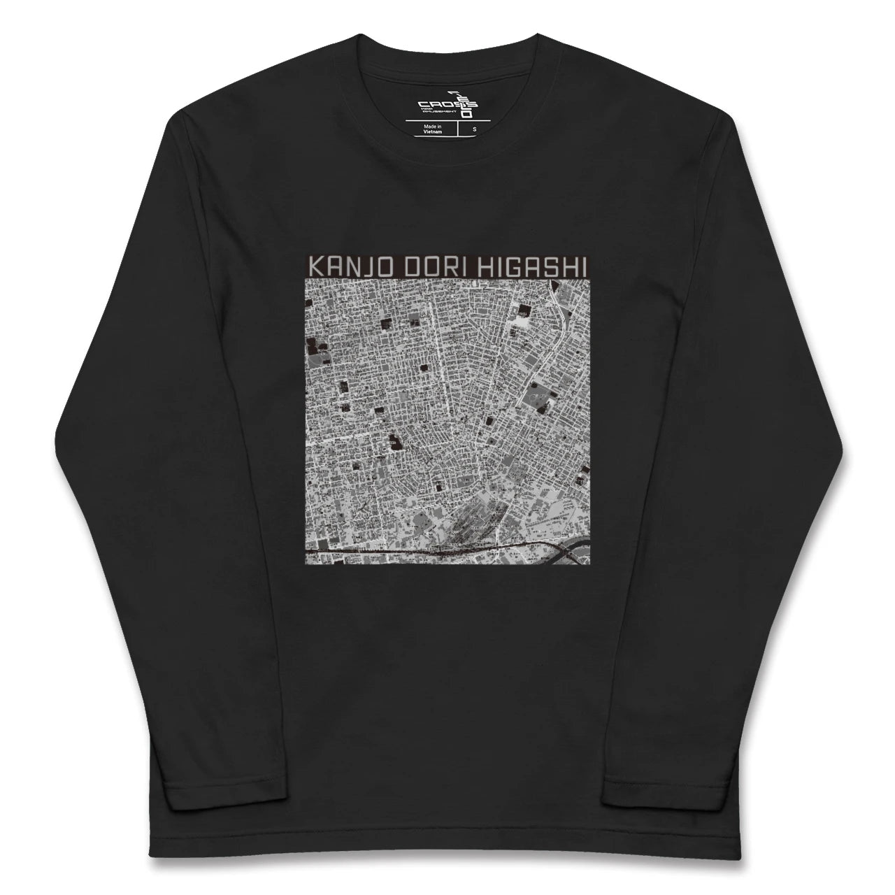 【環状通東(北海道)】地図柄ロングスリーブTシャツ