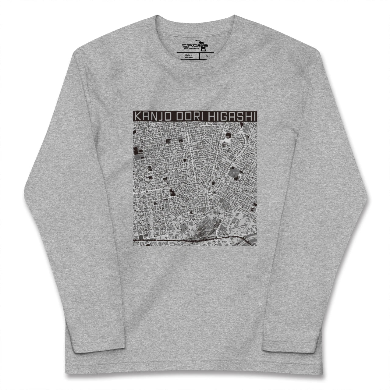 【環状通東(北海道)】地図柄ロングスリーブTシャツ