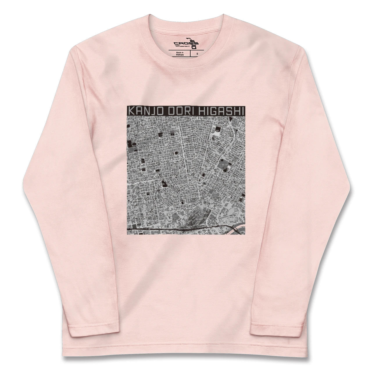 【環状通東(北海道)】地図柄ロングスリーブTシャツ
