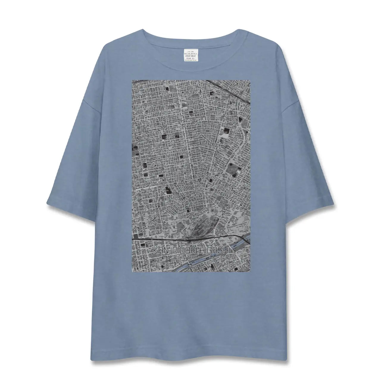 【環状通東(北海道)】地図柄ビッグシルエットTシャツ