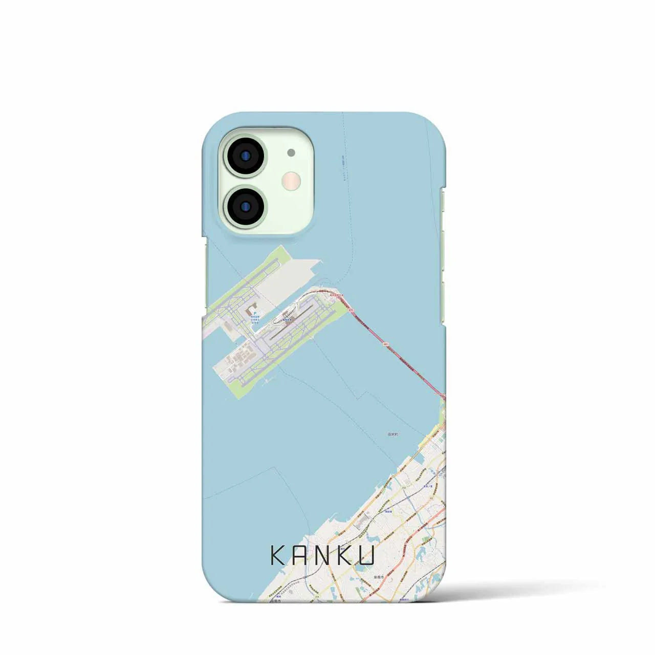 【関空(大阪府)】地図柄iPhoneケース(バックカバータイプ)