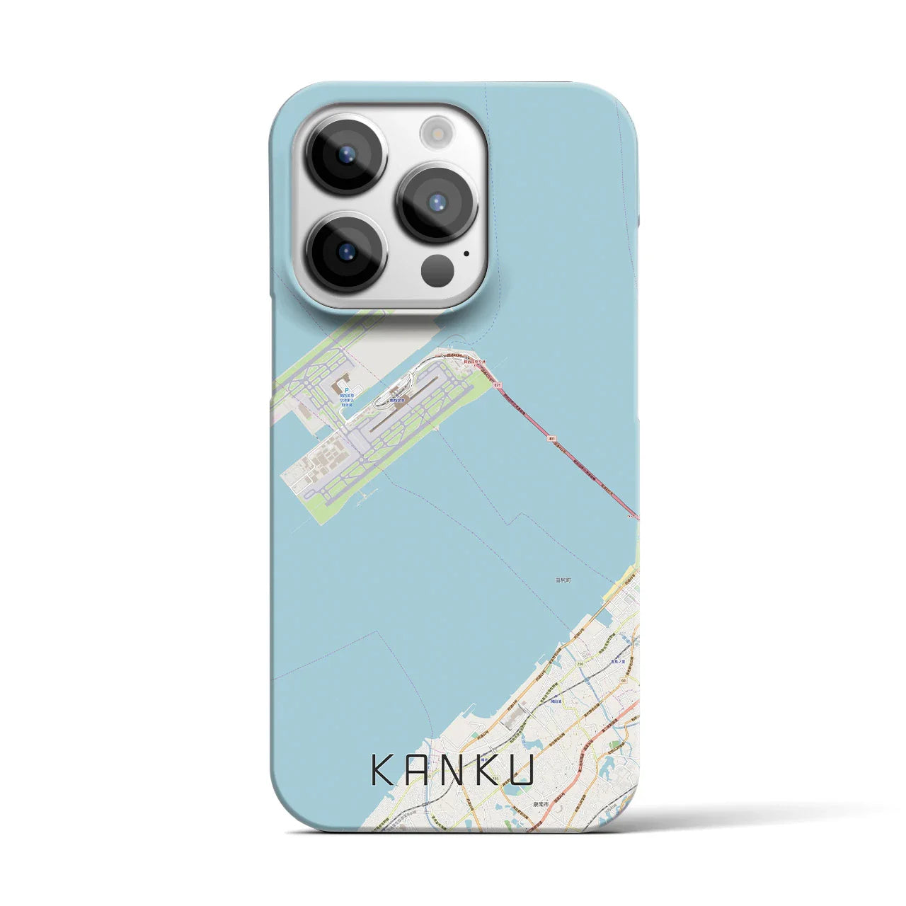 【関空(大阪府)】地図柄iPhoneケース(バックカバータイプ)