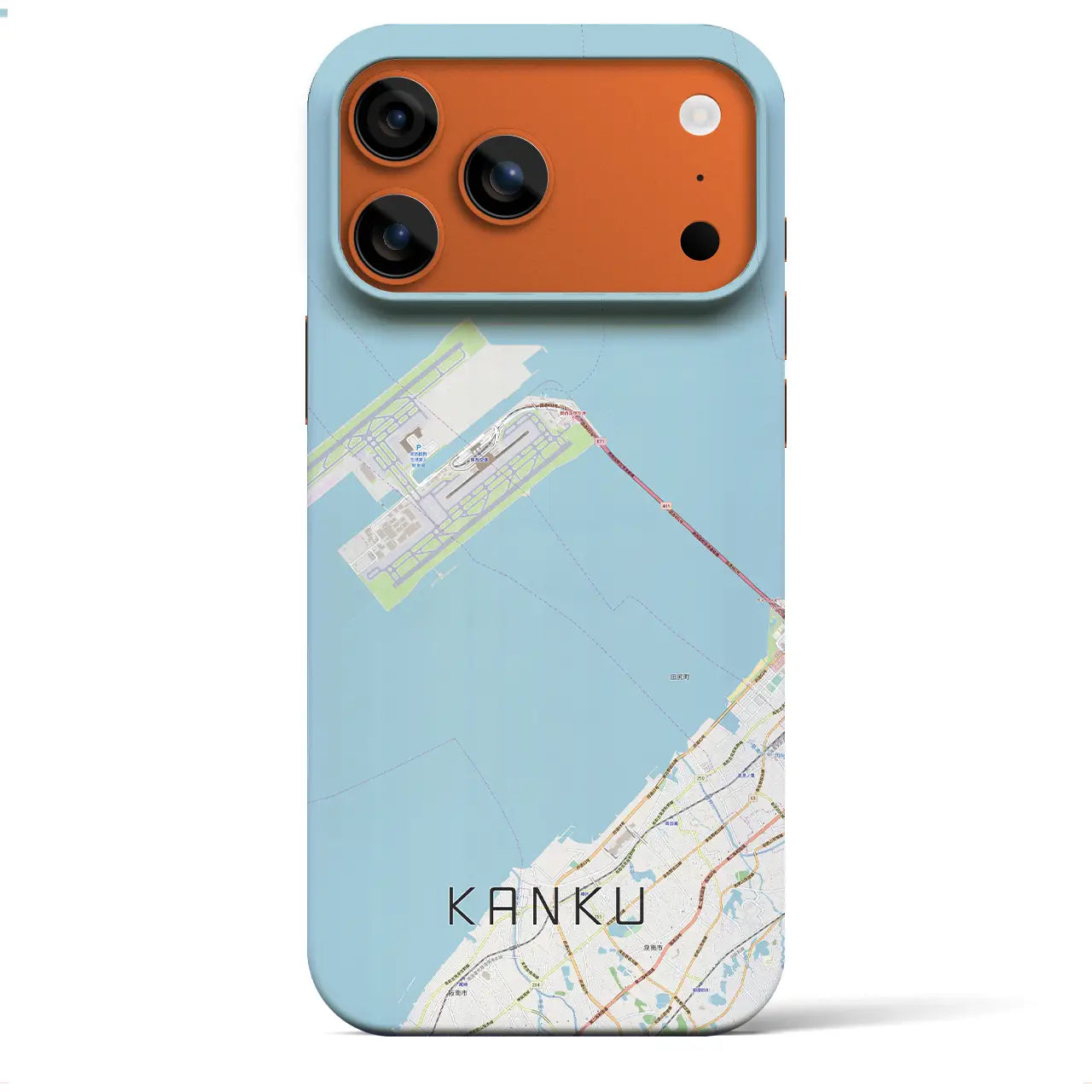 HUF 地図デザイン iPhoneケース 関空（大阪府）】地図柄iPhoneケース（バックカバータイプ） – クロス