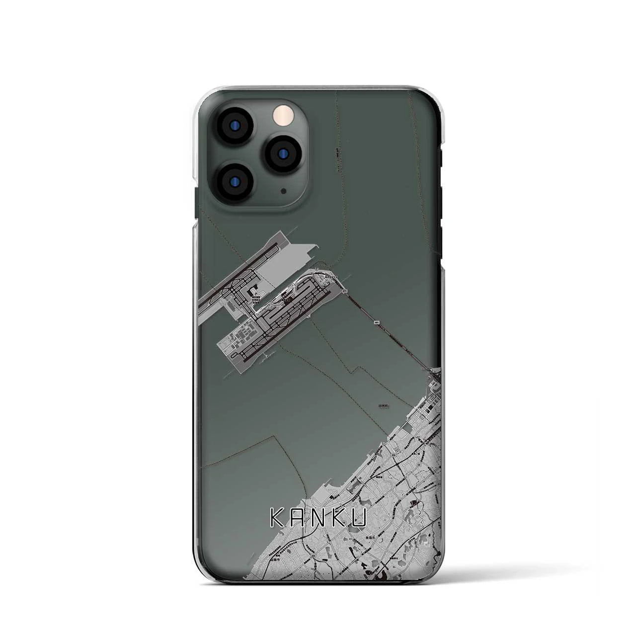 【関空(大阪府)】地図柄iPhoneケース(クリアタイプ)