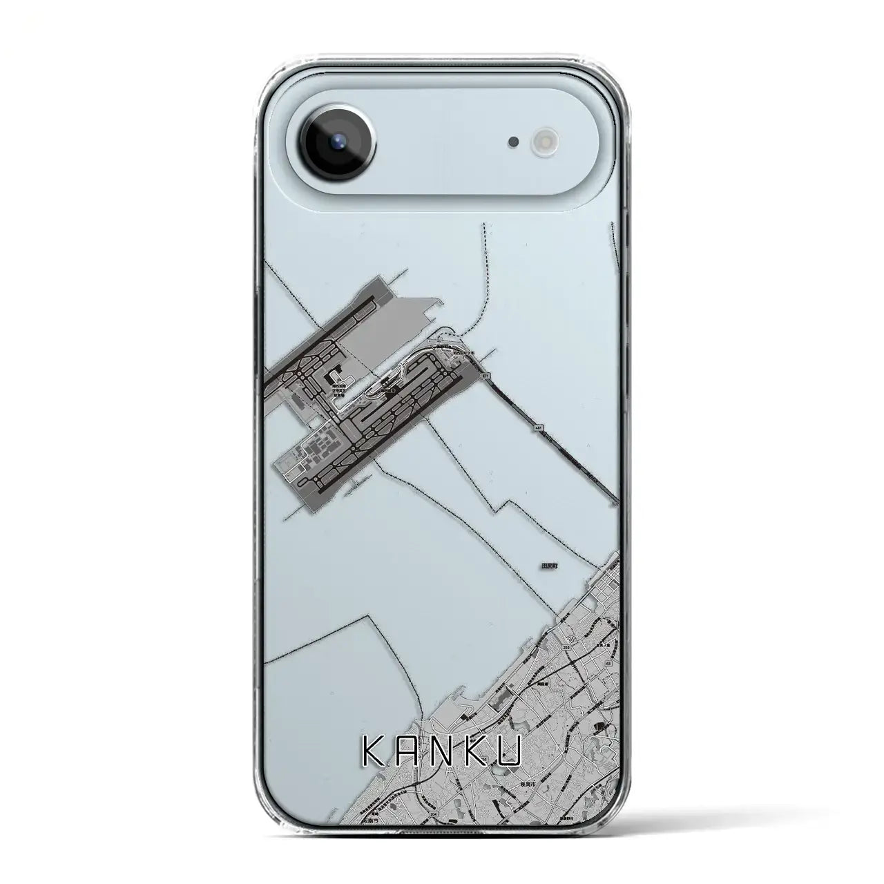 【関空(大阪府)】地図柄iPhoneケース(クリアタイプ)