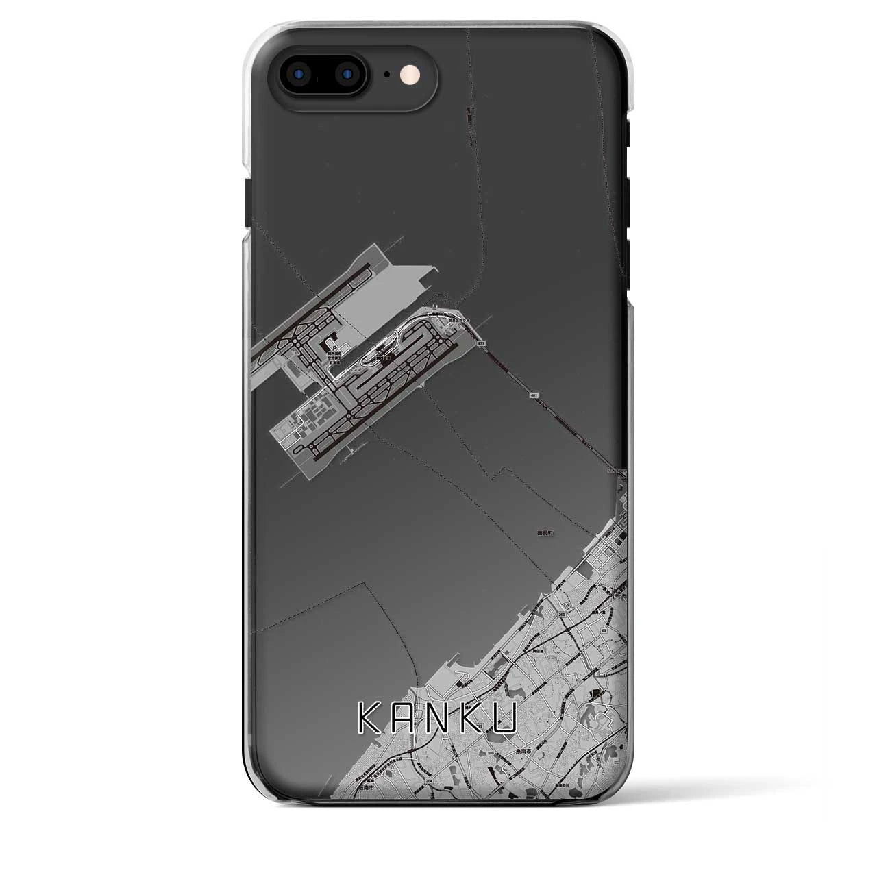 【関空(大阪府)】地図柄iPhoneケース(クリアタイプ)